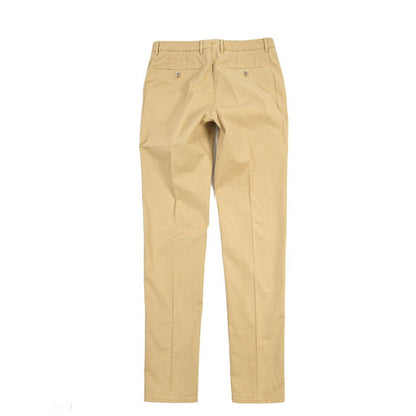 GTA “800 SL” ストレッチコットン ノータックチノパンツ / SLIM FIT ベージュ 46 | GUARDAROBA MILANO OFFICIAL STORE