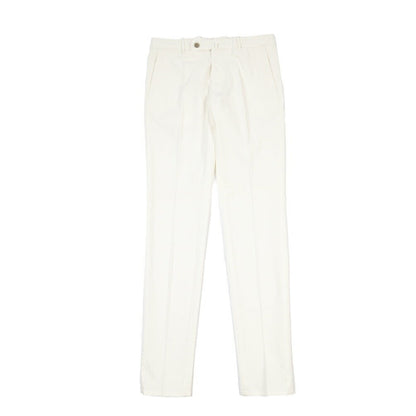 GTA “800 SSL” ストレッチコットン ノータックパンツ / EXTRASLIM / メンズ ホワイト 46 | GUARDAROBA MILANO OFFICIAL STORE