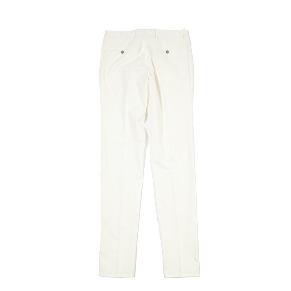 GTA “800 SSL” ストレッチコットン ノータックパンツ / EXTRASLIM / メンズ ホワイト 46 | GUARDAROBA MILANO OFFICIAL STORE