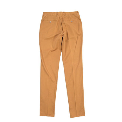 GTA “800 SSL” ストレッチコットン ノータックチノパンツ / EXTRASLIM FIT ブラウン 48 | GUARDAROBA MILANO OFFICIAL STORE