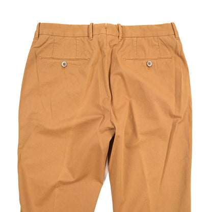 GTA “800 SSL” ストレッチコットン ノータックチノパンツ / EXTRASLIM FIT ブラウン 48 | GUARDAROBA MILANO OFFICIAL STORE