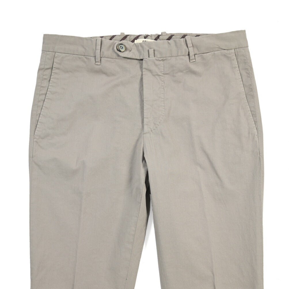 GTA “800 SSL” ストレッチコットン ノータックチノパンツ / EXTRASLIM FIT グレー 46 | GUARDAROBA MILANO OFFICIAL STORE