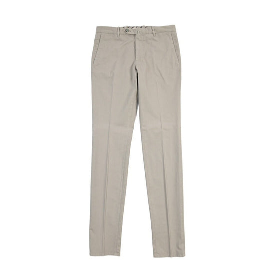 GTA “800 SSL” ストレッチコットン ノータックチノパンツ / EXTRASLIM FIT グレー 46 | GUARDAROBA MILANO OFFICIAL STORE