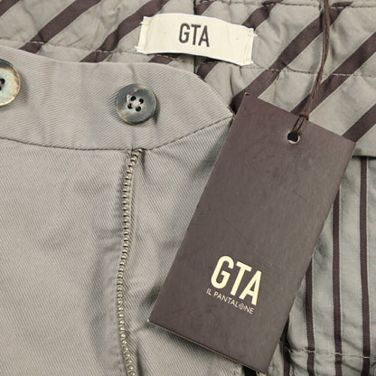 GTA “800 SSL” ストレッチコットン ノータックチノパンツ / EXTRASLIM FIT グレー 46 | GUARDAROBA MILANO OFFICIAL STORE