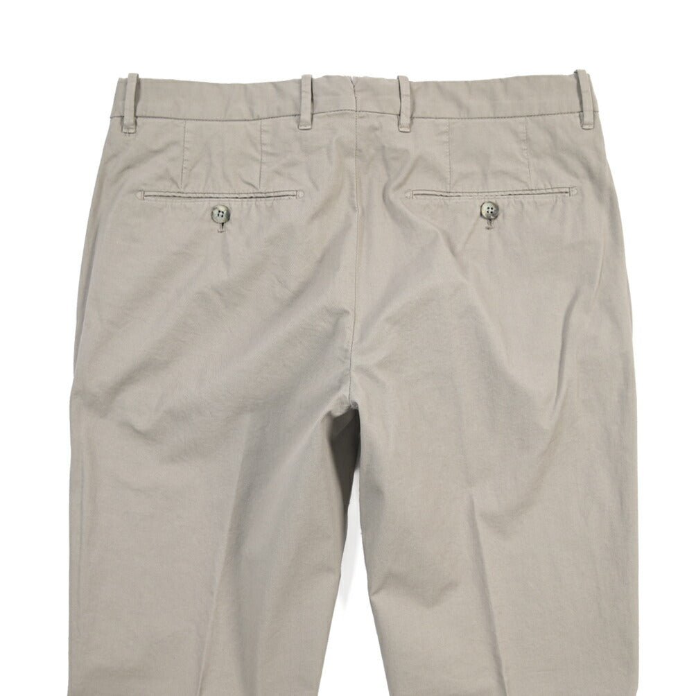 GTA “800 SSL” ストレッチコットン ノータックチノパンツ / EXTRASLIM FIT グレー 46 | GUARDAROBA MILANO OFFICIAL STORE
