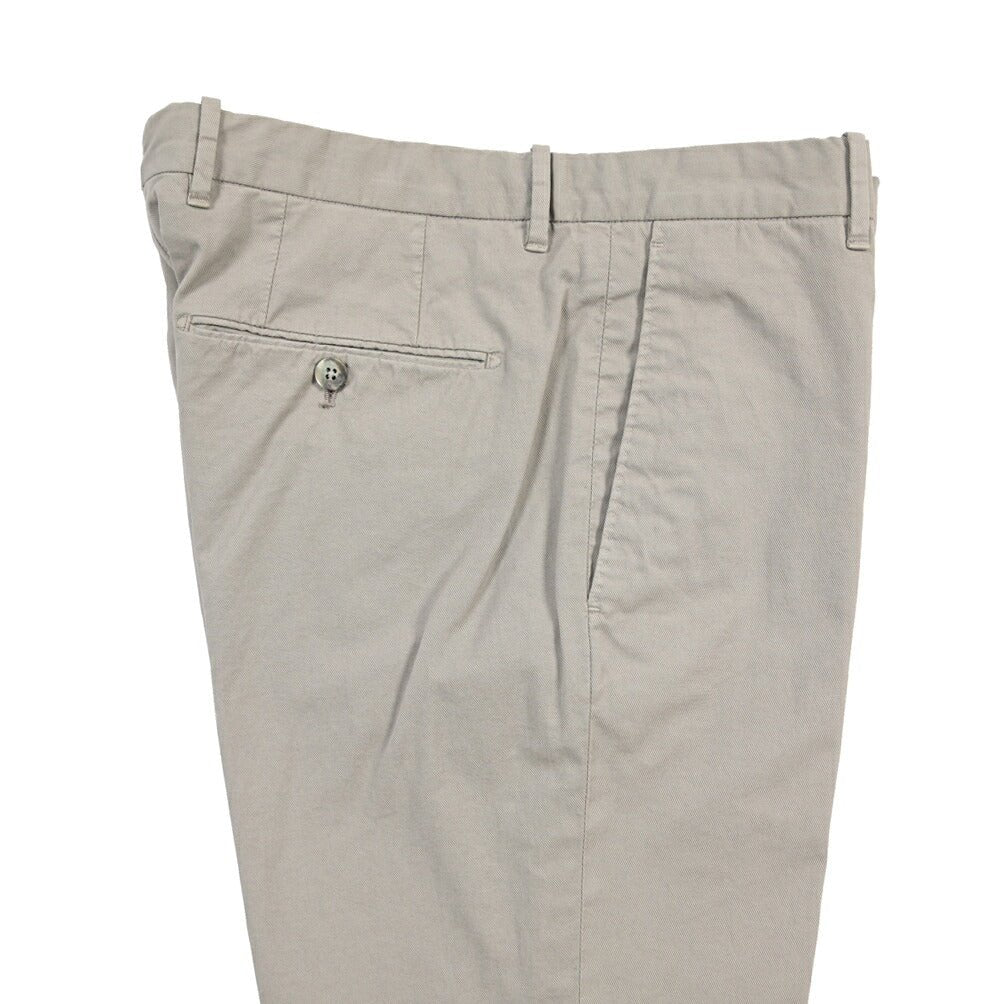 GTA “800 SSL” ストレッチコットン ノータックチノパンツ / EXTRASLIM FIT グレー 46 | GUARDAROBA MILANO OFFICIAL STORE