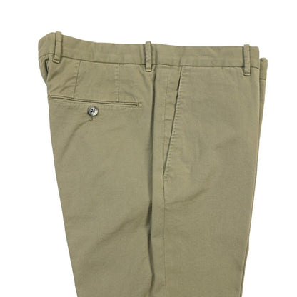 GTA “800 SSL” ストレッチコットン ノータックチノパンツ / EXTRASLIM FIT カーキグリーン 46 | GUARDAROBA MILANO OFFICIAL STORE