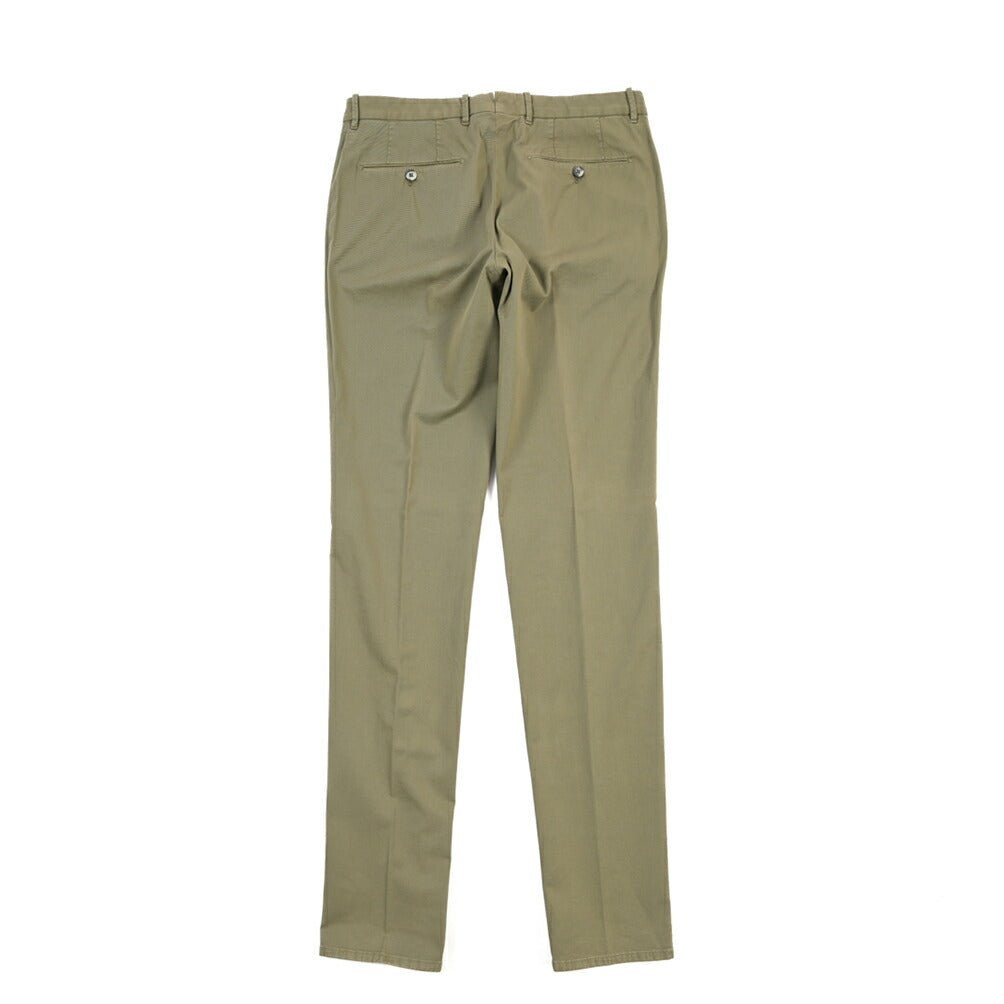 GTA “800 SSL” ストレッチコットン ノータックチノパンツ / EXTRASLIM FIT カーキグリーン 46 | GUARDAROBA MILANO OFFICIAL STORE