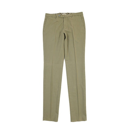 GTA “800 SSL” ストレッチコットン ノータックチノパンツ / EXTRASLIM FIT カーキグリーン 46 | GUARDAROBA MILANO OFFICIAL STORE