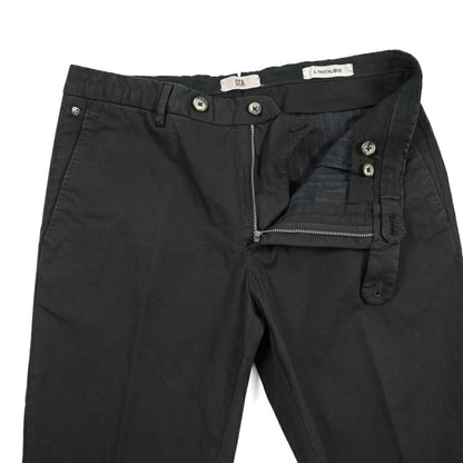 GTA “800 SSL” ストレッチコットン ノータックチノパンツ / EXTRASLIM FIT ダークネイビー 46 | GUARDAROBA MILANO OFFICIAL STORE