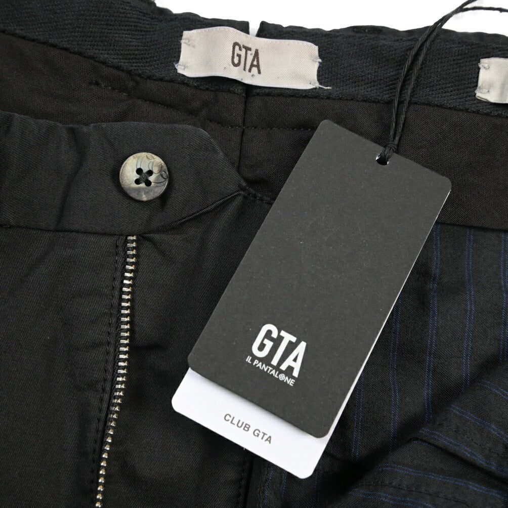 GTA “800 SSL” ストレッチコットン ノータックチノパンツ / EXTRASLIM FIT ダークネイビー 46 | GUARDAROBA MILANO OFFICIAL STORE