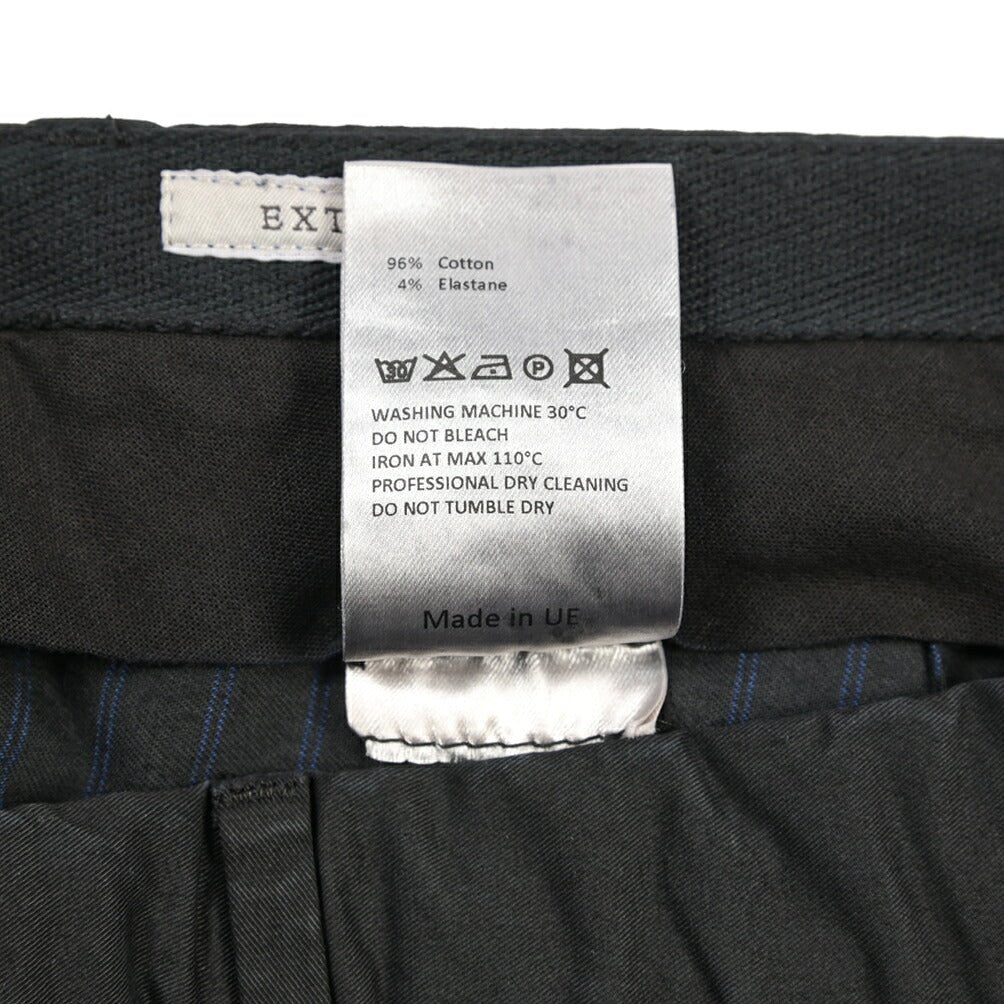 GTA “800 SSL” ストレッチコットン ノータックチノパンツ / EXTRASLIM FIT ダークネイビー 46 | GUARDAROBA MILANO OFFICIAL STORE