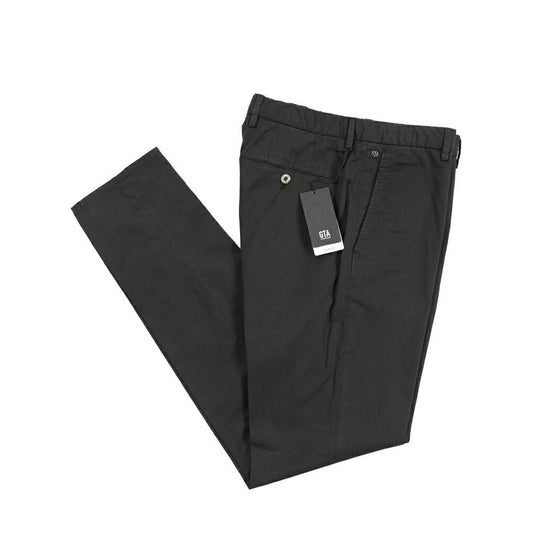 GTA “800 SSL” ストレッチコットン ノータックチノパンツ / EXTRASLIM FIT ダークネイビー 46 | GUARDAROBA MILANO OFFICIAL STORE
