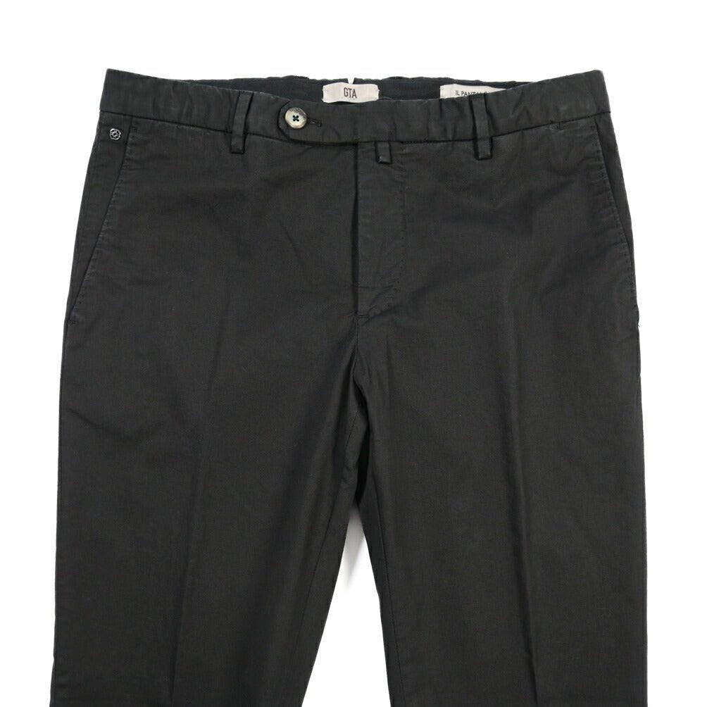 GTA “800 SSL” ストレッチコットン ノータックチノパンツ / EXTRASLIM FIT ダークネイビー 46 | GUARDAROBA MILANO OFFICIAL STORE