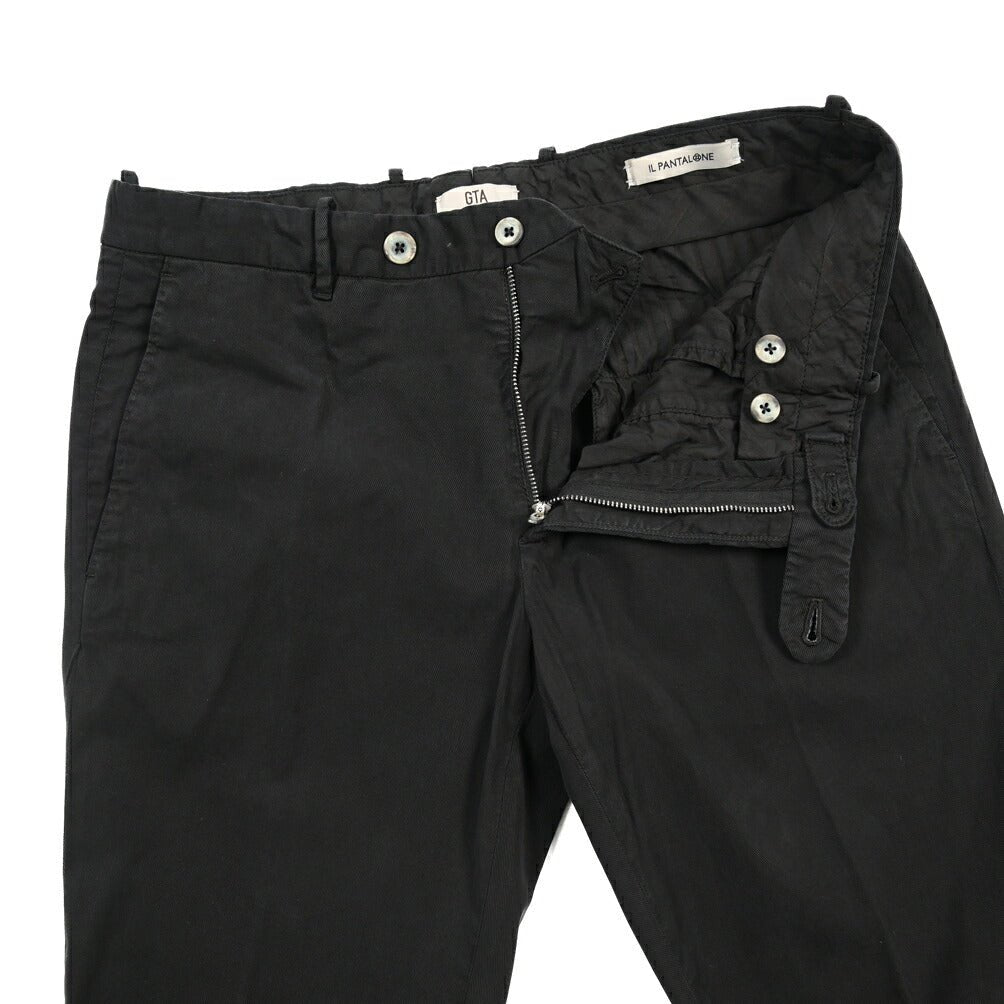 GTA “800 SSL” コットン混 ノータックチノパンツ / EXTRASLIM FIT ダークネイビー 46 | GUARDAROBA MILANO OFFICIAL STORE
