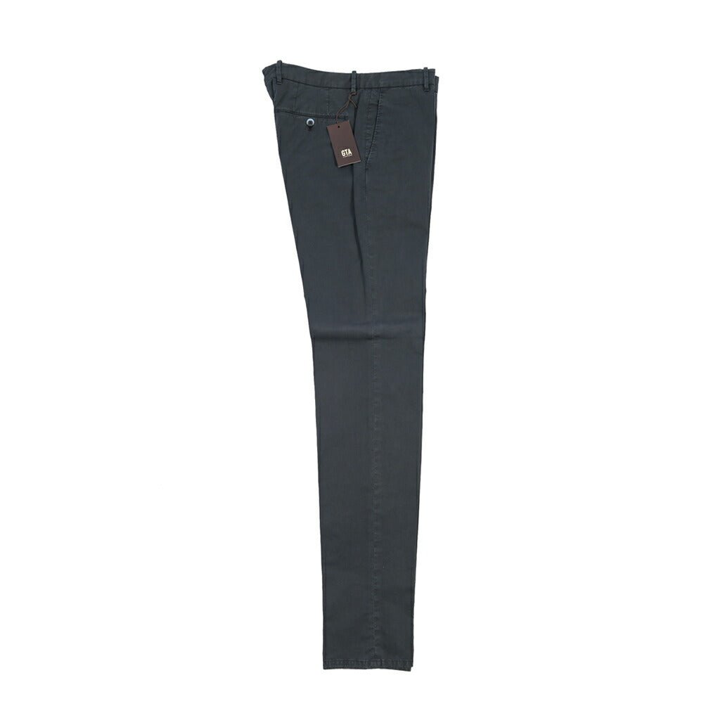 GTA “800 SSL” ストレッチコットン ノータックチノパンツ / EXTRASLIM FIT ネイビー 46 | GUARDAROBA MILANO OFFICIAL STORE