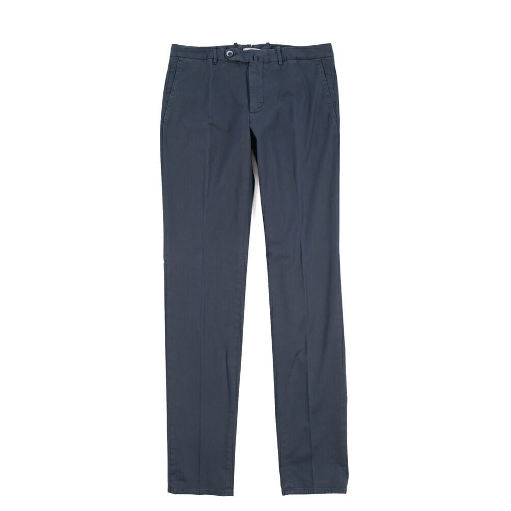 GTA “800 SSL” ストレッチコットン ノータックチノパンツ / EXTRASLIM FIT ネイビー 46 | GUARDAROBA MILANO OFFICIAL STORE