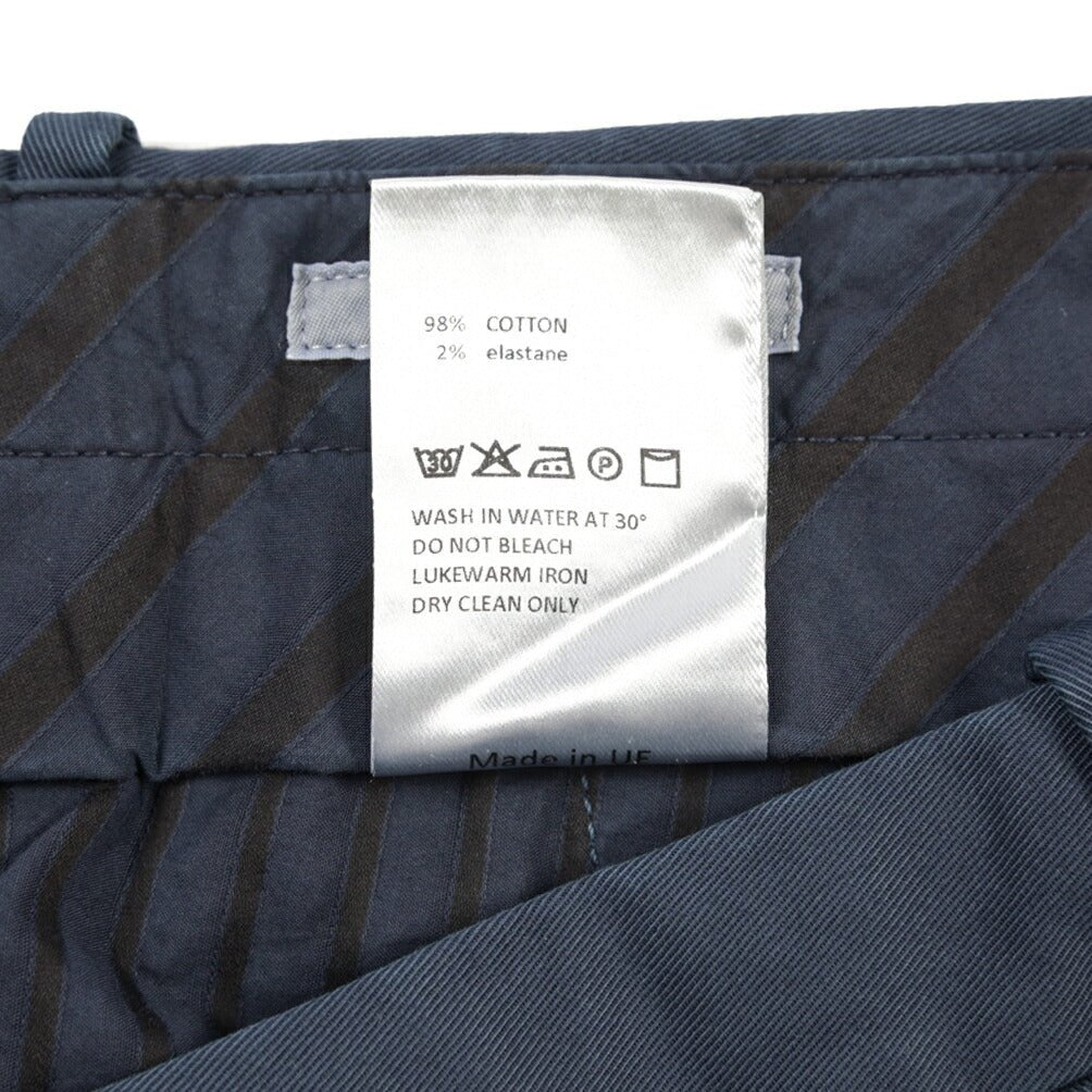GTA “800 SSL” ストレッチコットン ノータックチノパンツ / EXTRASLIM FIT ネイビー 46 | GUARDAROBA MILANO OFFICIAL STORE