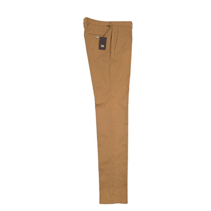 GTA “800K” ストレッチコットン ノータックチノパンツ / EXTRASLIM FIT ブラウン 46 | GUARDAROBA MILANO OFFICIAL STORE