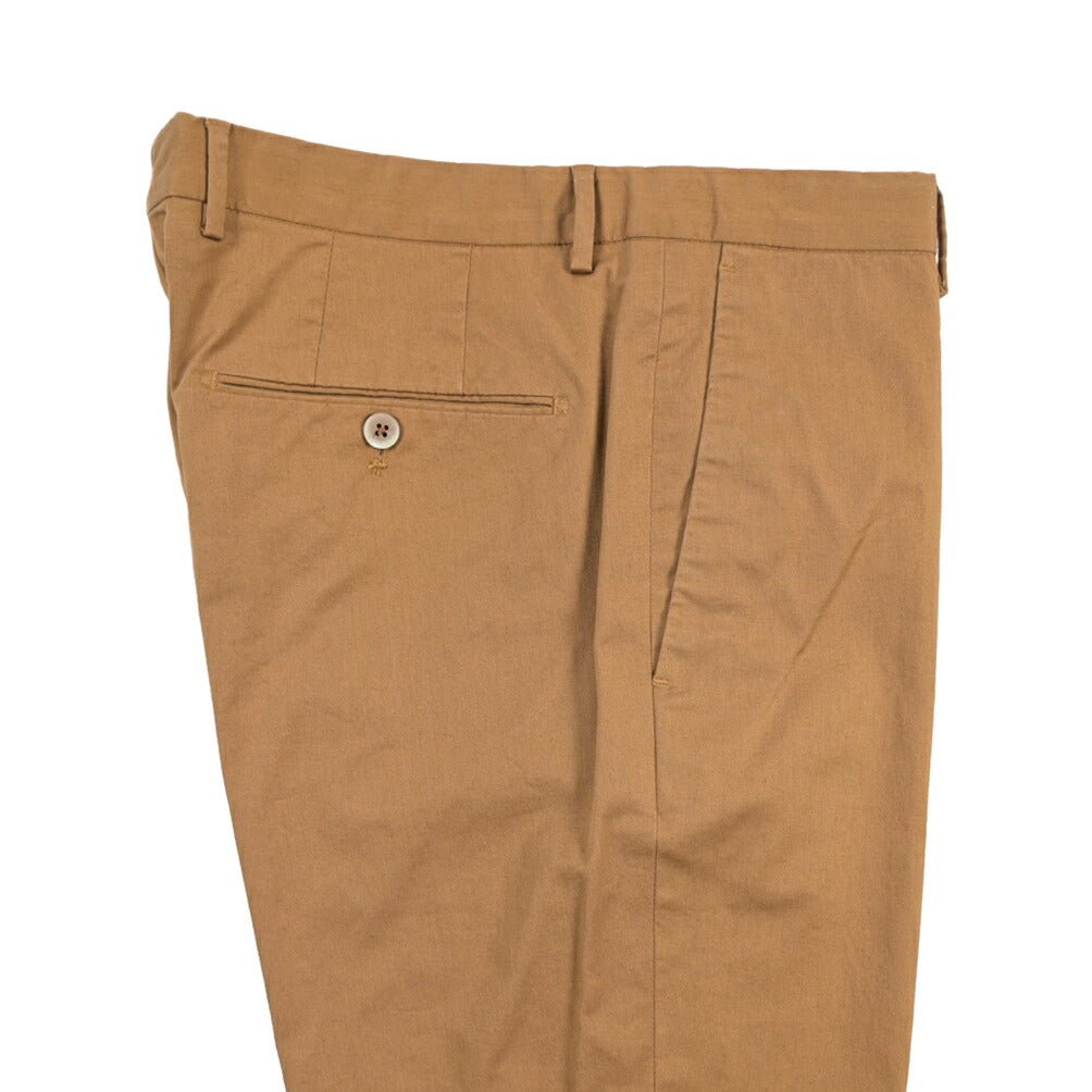 GTA “800K” ストレッチコットン ノータックチノパンツ / EXTRASLIM FIT ブラウン 46 | GUARDAROBA MILANO OFFICIAL STORE