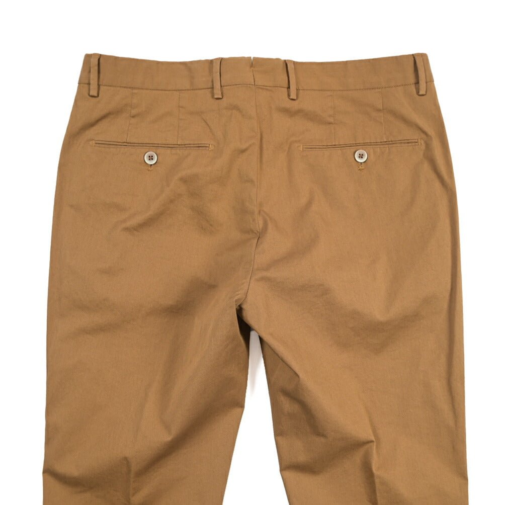 GTA “800K” ストレッチコットン ノータックチノパンツ / EXTRASLIM FIT ブラウン 46 | GUARDAROBA MILANO OFFICIAL STORE