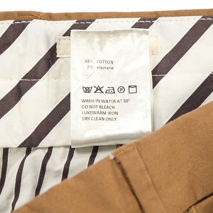 GTA “800K” ストレッチコットン ノータックチノパンツ / EXTRASLIM FIT ブラウン 46 | GUARDAROBA MILANO OFFICIAL STORE