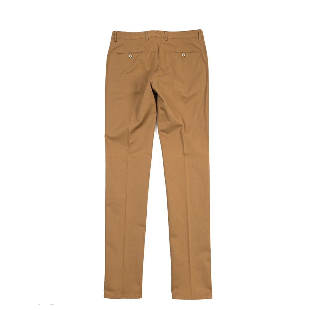 GTA “800K” ストレッチコットン ノータックチノパンツ / EXTRASLIM FIT ブラウン 46 | GUARDAROBA MILANO OFFICIAL STORE