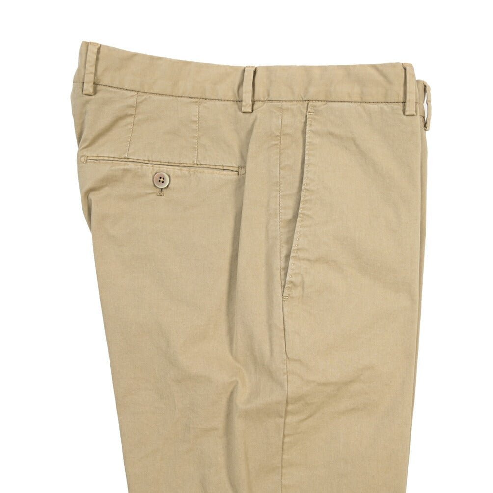 GTA “800K” ストレッチコットン ノータックチノパンツ / EXTRASLIM FIT ベージュ 46 | GUARDAROBA MILANO OFFICIAL STORE