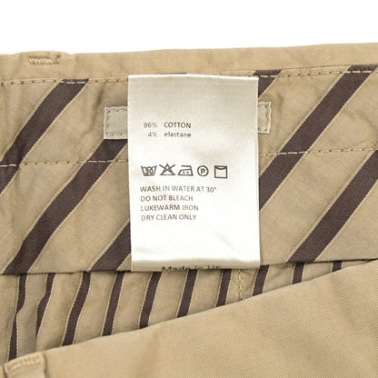 GTA “800K” ストレッチコットン ノータックチノパンツ / EXTRASLIM FIT ベージュ 46 | GUARDAROBA MILANO OFFICIAL STORE