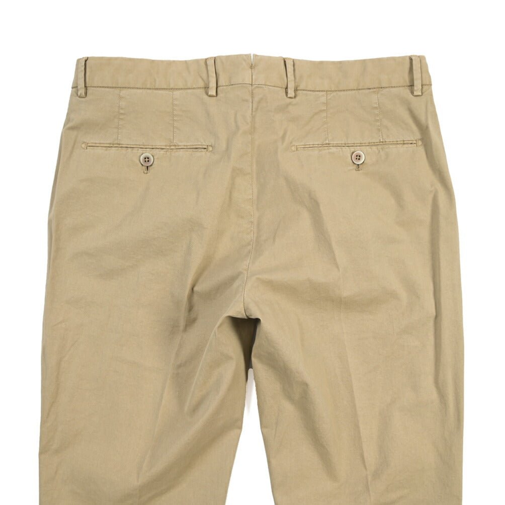 GTA “800K” ストレッチコットン ノータックチノパンツ / EXTRASLIM FIT ベージュ 46 | GUARDAROBA MILANO OFFICIAL STORE