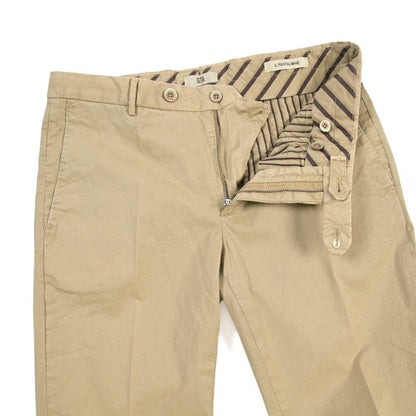 GTA “800K” ストレッチコットン ノータックチノパンツ / EXTRASLIM FIT ベージュ 46 | GUARDAROBA MILANO OFFICIAL STORE