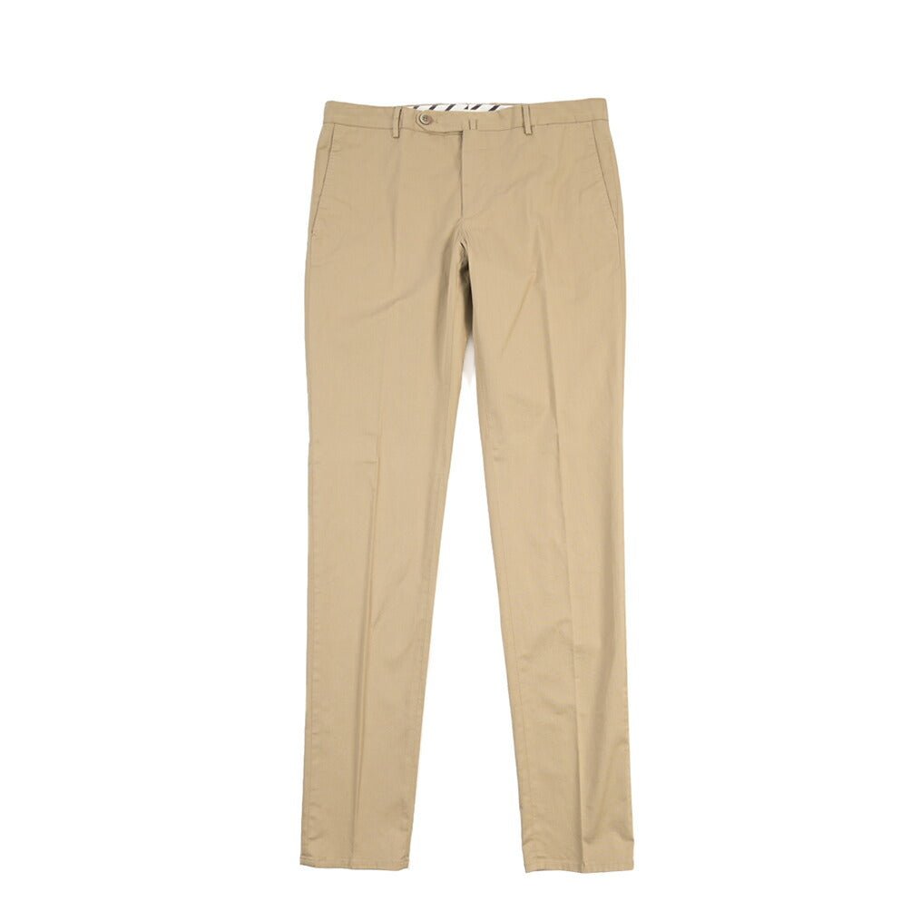 GTA “800K” ストレッチコットン ノータックチノパンツ / EXTRASLIM FIT ベージュ 44 | GUARDAROBA MILANO OFFICIAL STORE
