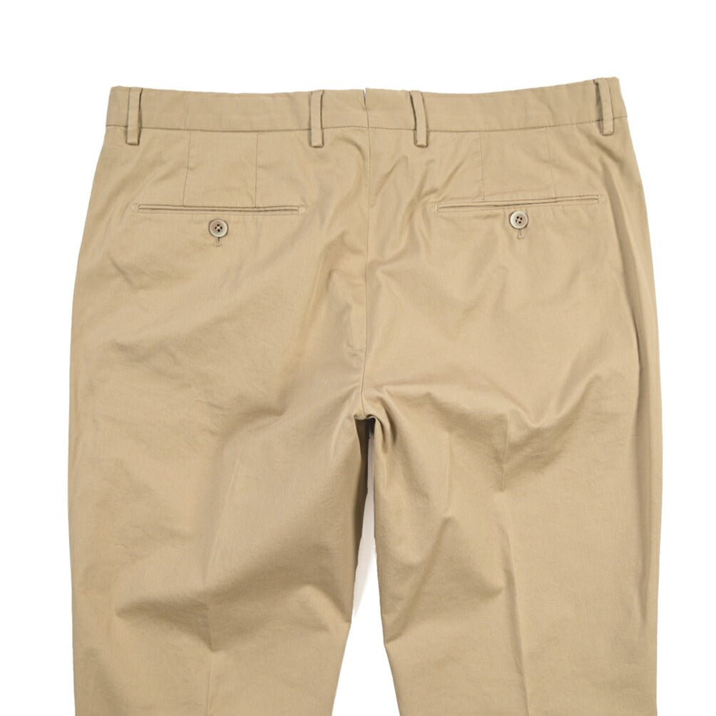 GTA “800K” ストレッチコットン ノータックチノパンツ / EXTRASLIM FIT ベージュ 44 | GUARDAROBA MILANO OFFICIAL STORE