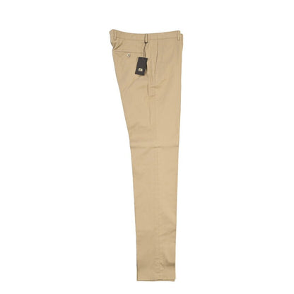 GTA “800K” ストレッチコットン ノータックチノパンツ / EXTRASLIM FIT ベージュ 44 | GUARDAROBA MILANO OFFICIAL STORE
