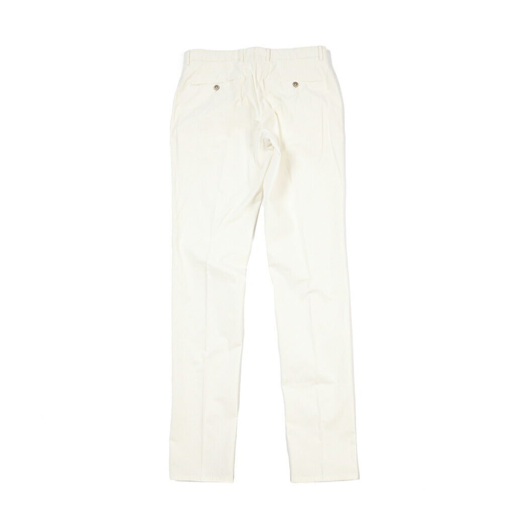 GTA “800KP” ストレッチコットン ワンタックパンツ / EXTRASLIM / メンズ ホワイト 46 | GUARDAROBA MILANO OFFICIAL STORE