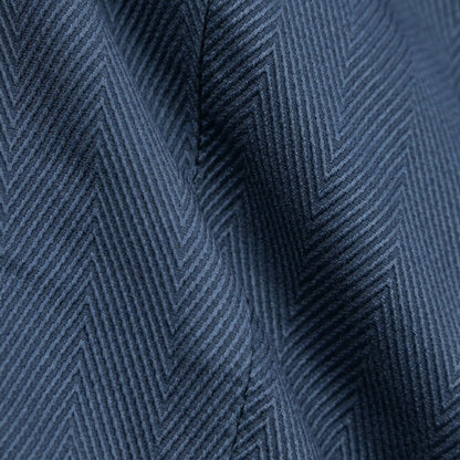 GTA “ALESSANDRO” ストレッチコットン ワンタックヘリンボーンパンツ / COMFORT / メンズ ネイビー 46 | GUARDAROBA MILANO OFFICIAL STORE