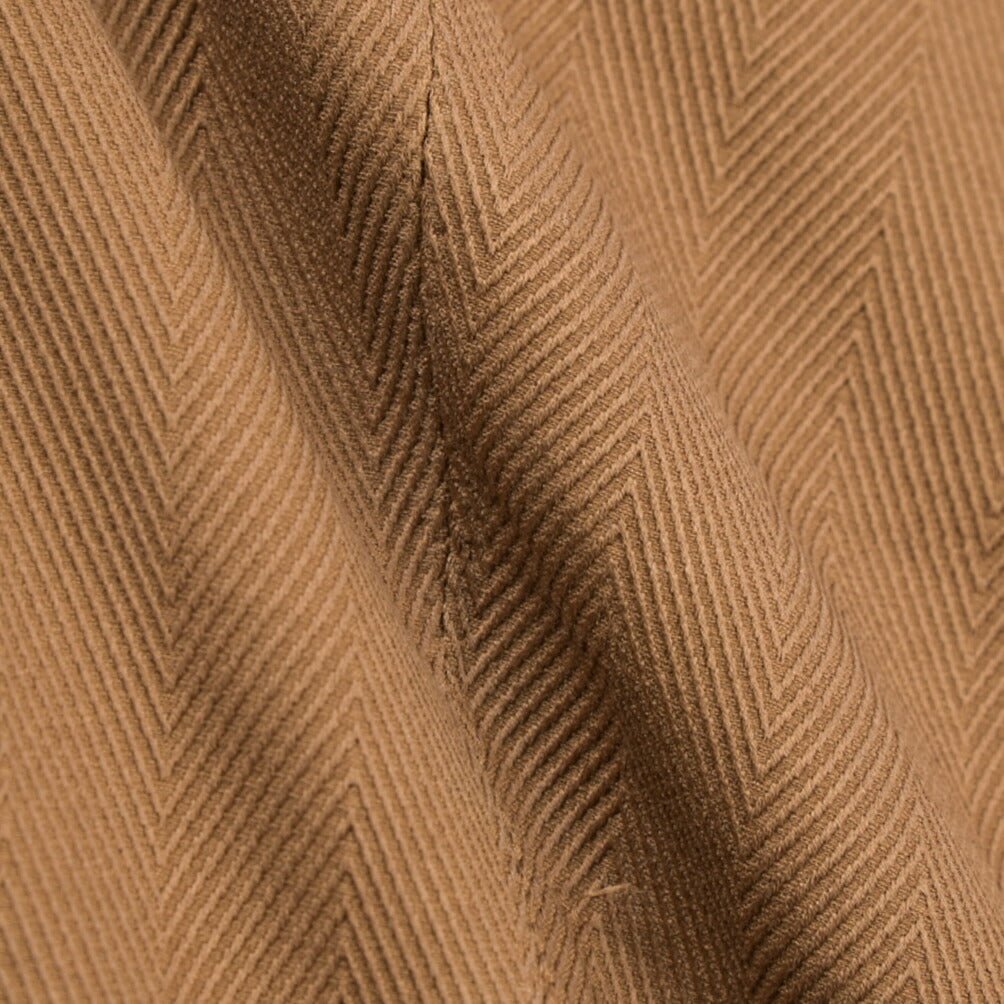 GTA “ALESSANDRO” ストレッチコットン ワンタックヘリンボーンパンツ / COMFORT / メンズ ブラウン 46 | GUARDAROBA MILANO OFFICIAL STORE