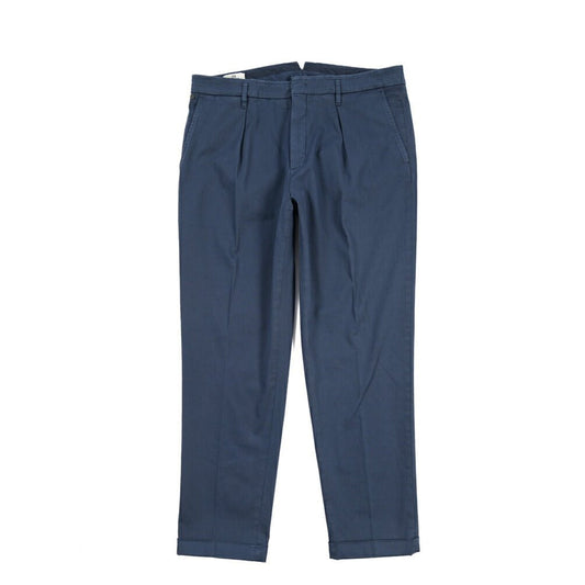GTA “ALESSANDRO” ストレッチコットン ワンタックパンツ / COMFORT FIT ネイビー 50 | GUARDAROBA MILANO OFFICIAL STORE