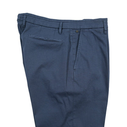 GTA “ALESSANDRO” ストレッチコットン ワンタックパンツ / COMFORT FIT ネイビー 50 | GUARDAROBA MILANO OFFICIAL STORE