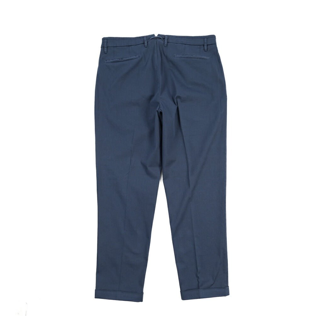 GTA “ALESSANDRO” ストレッチコットン ワンタックパンツ / COMFORT FIT ネイビー 50 | GUARDAROBA MILANO OFFICIAL STORE