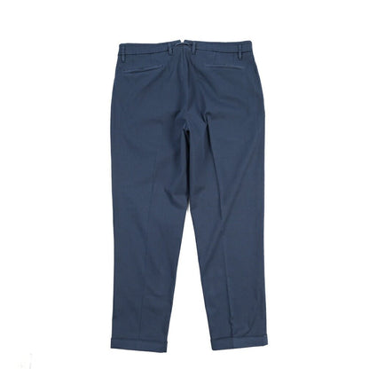 GTA “ALESSANDRO” ストレッチコットン ワンタックパンツ / COMFORT FIT ネイビー 50 | GUARDAROBA MILANO OFFICIAL STORE