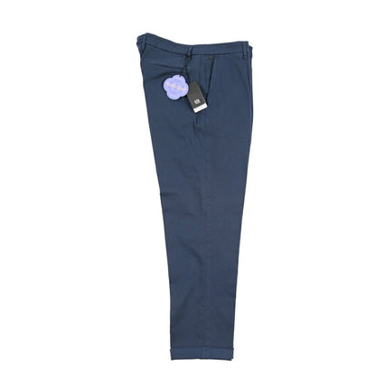 GTA “ALESSANDRO” ストレッチコットン ワンタックパンツ / COMFORT FIT ネイビー 50 | GUARDAROBA MILANO OFFICIAL STORE