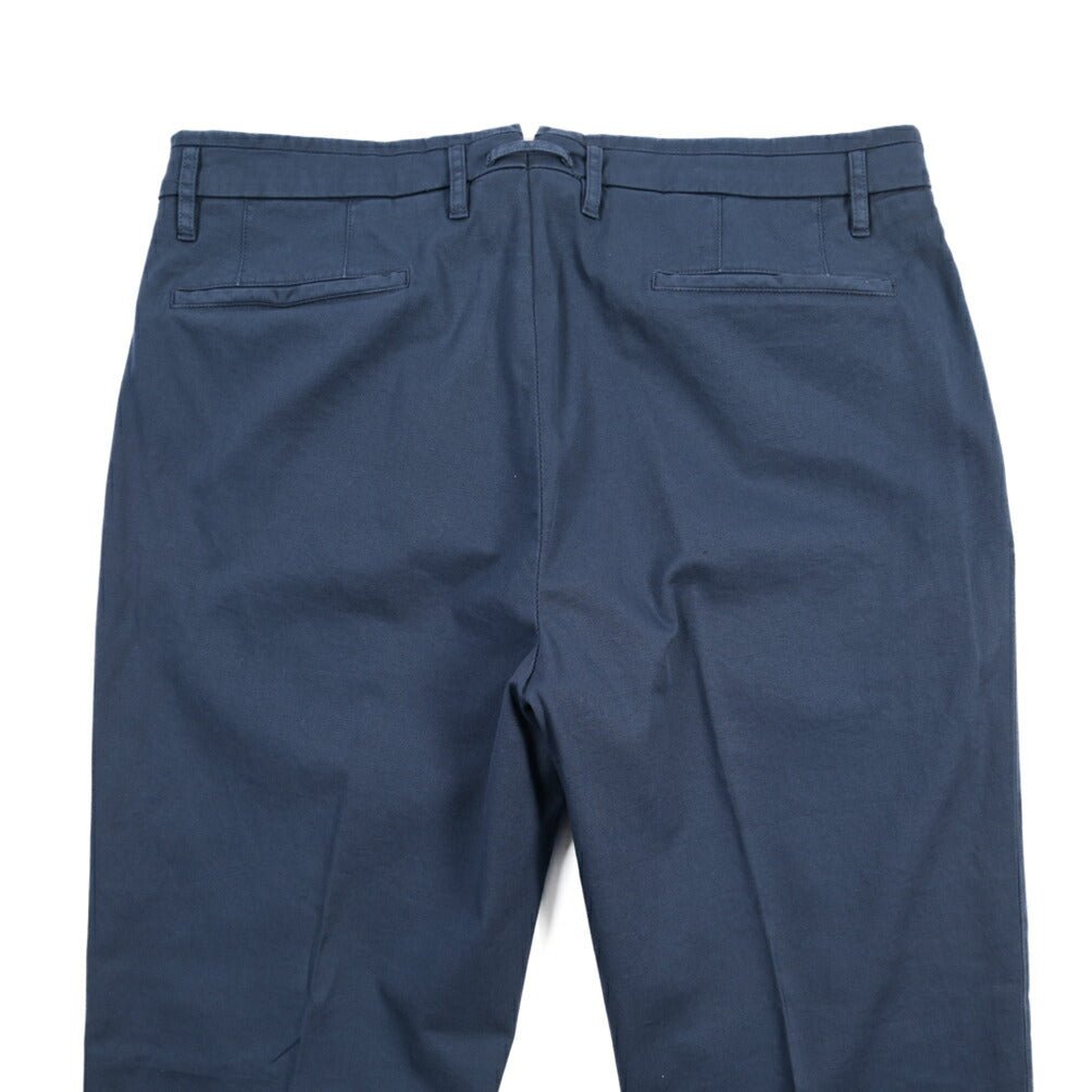 GTA “ALESSANDRO” ストレッチコットン ワンタックパンツ / COMFORT FIT ネイビー 50 | GUARDAROBA MILANO OFFICIAL STORE
