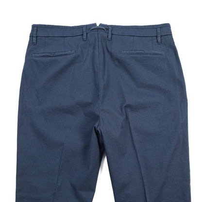 GTA “ALESSANDRO” ストレッチコットン ワンタックパンツ / COMFORT FIT ネイビー 50 | GUARDAROBA MILANO OFFICIAL STORE