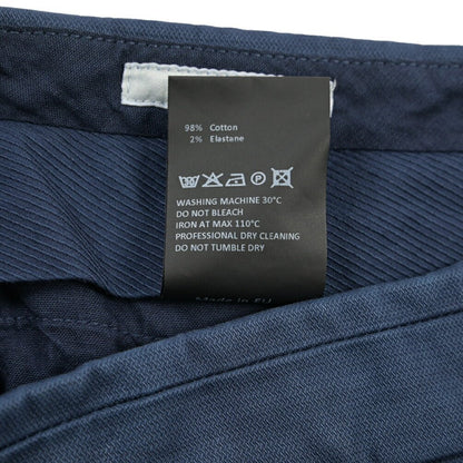 GTA “ALESSANDRO” ストレッチコットン ワンタックパンツ / COMFORT FIT ネイビー 50 | GUARDAROBA MILANO OFFICIAL STORE