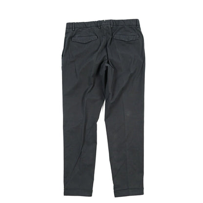 GTA “BARRY” SLIM FIT ストレッチコットン ノータックパンツ / SLIM FIT ネイビー 46 | GUARDAROBA MILANO OFFICIAL STORE