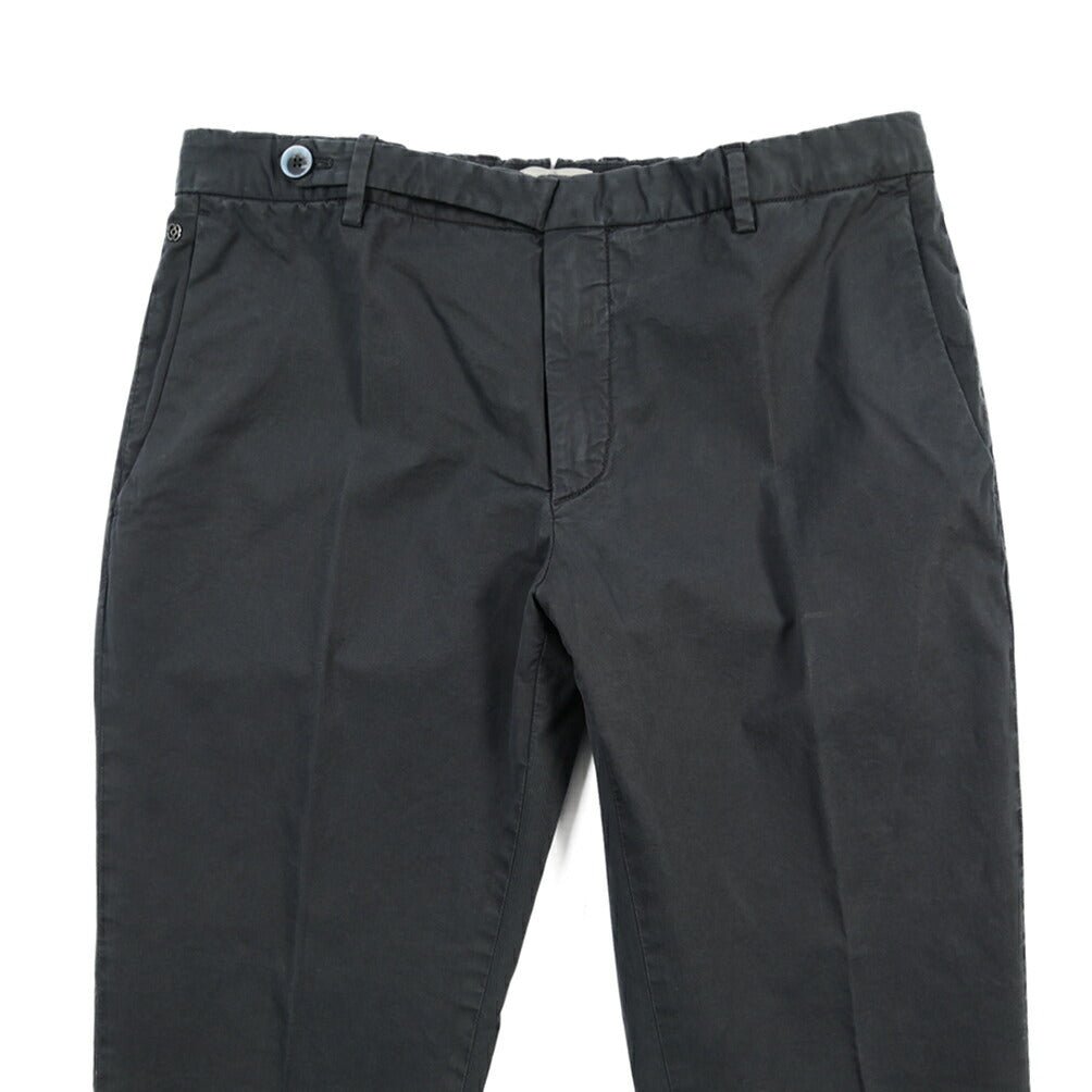 GTA “BARRY” SLIM FIT ストレッチコットン ノータックパンツ / SLIM FIT ネイビー 46 | GUARDAROBA MILANO OFFICIAL STORE