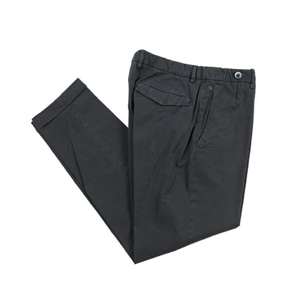 GTA “BARRY” SLIM FIT ストレッチコットン ノータックパンツ / SLIM FIT ネイビー 46 | GUARDAROBA MILANO OFFICIAL STORE