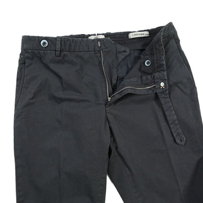 GTA “BARRY” SLIM FIT ストレッチコットン ノータックパンツ / SLIM FIT ネイビー 46 | GUARDAROBA MILANO OFFICIAL STORE