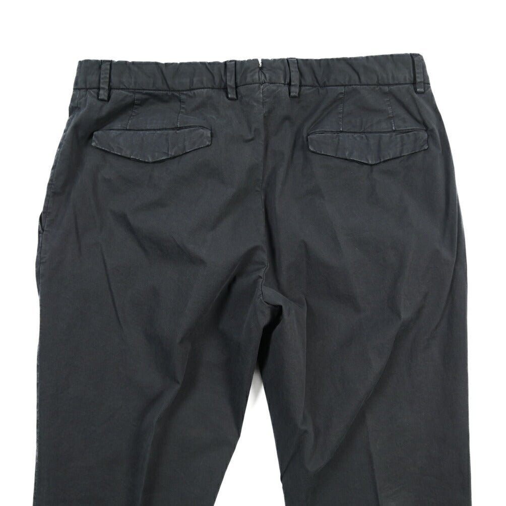 GTA “BARRY” SLIM FIT ストレッチコットン ノータックパンツ / SLIM FIT ネイビー 46 | GUARDAROBA MILANO OFFICIAL STORE